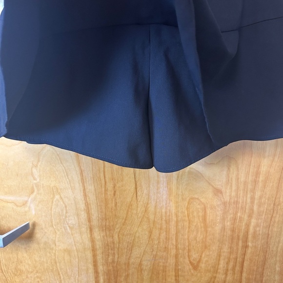 Black Women's Ruffle Hem Shorts - Picture 3 of 4